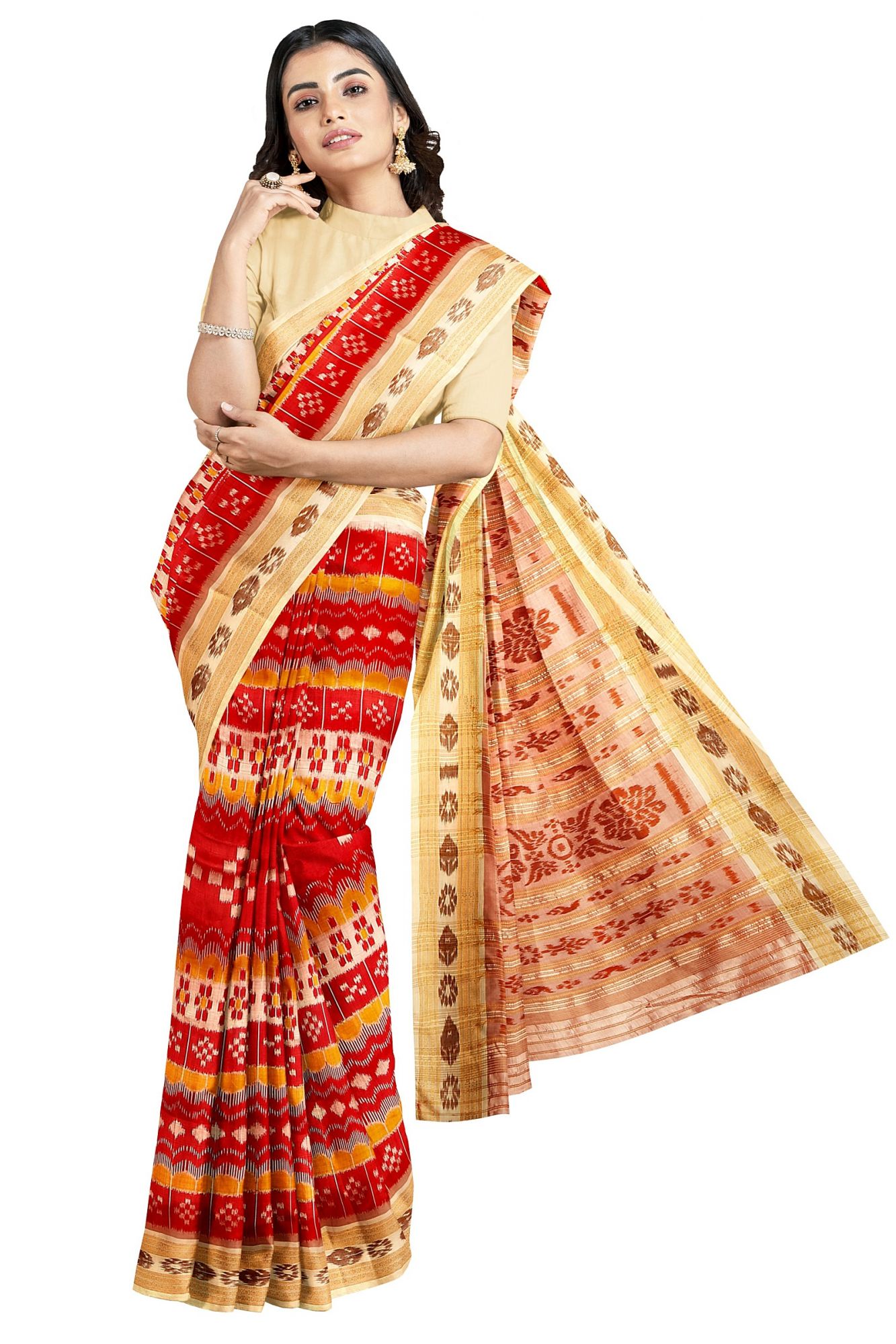 Odisha Handloom Khandua Silk Saree