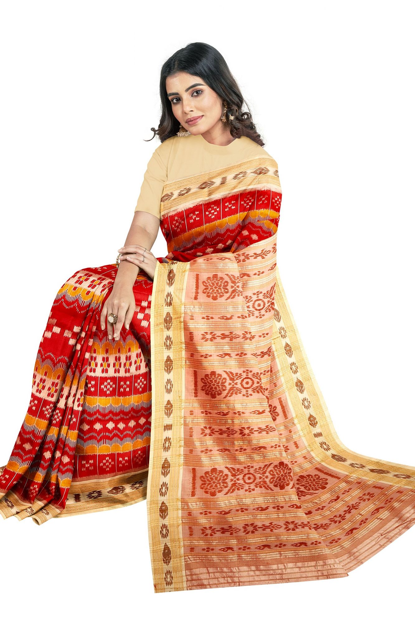 Odisha Handloom Khandua Silk Saree