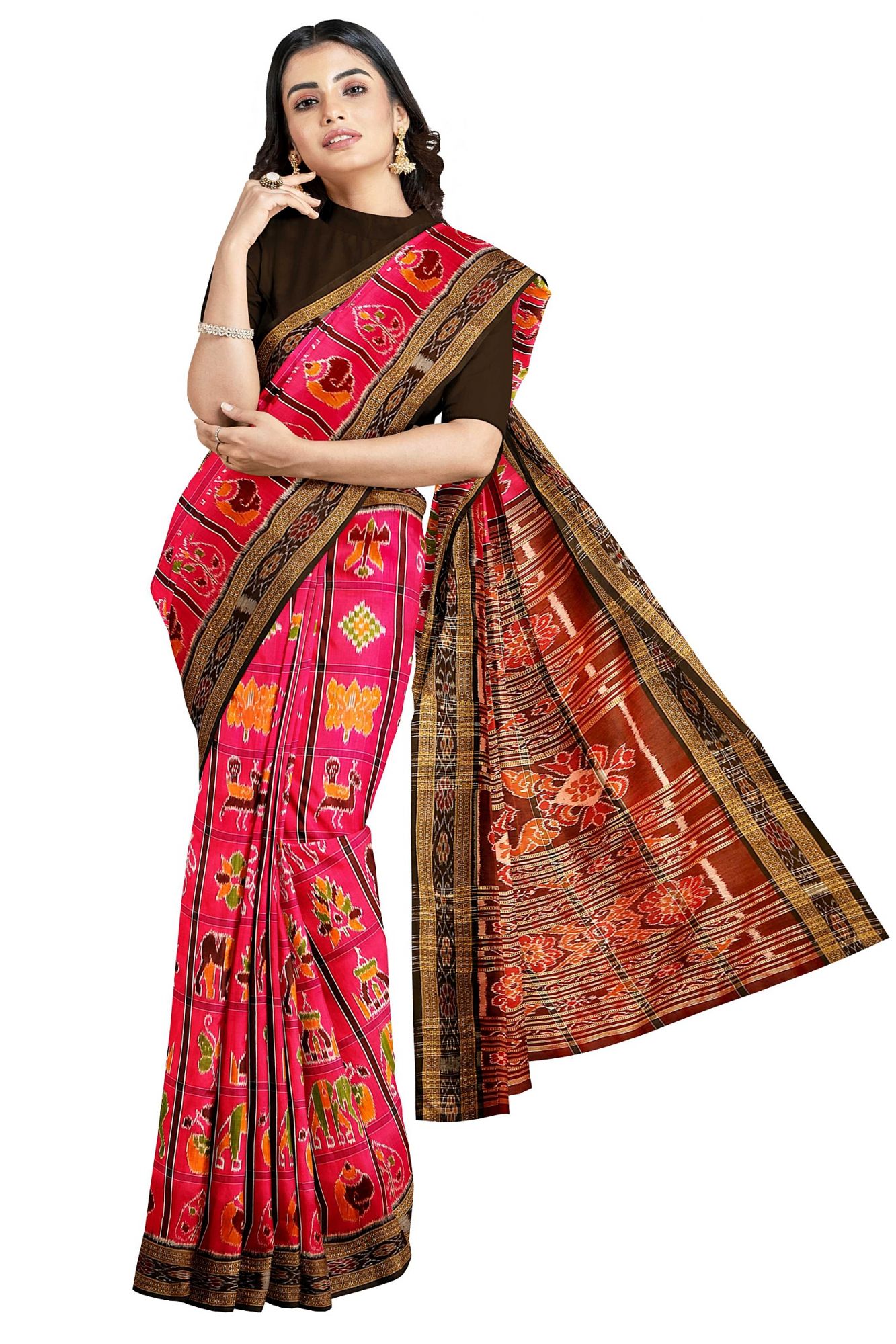 Odisha Handloom Khandua Silk Saree