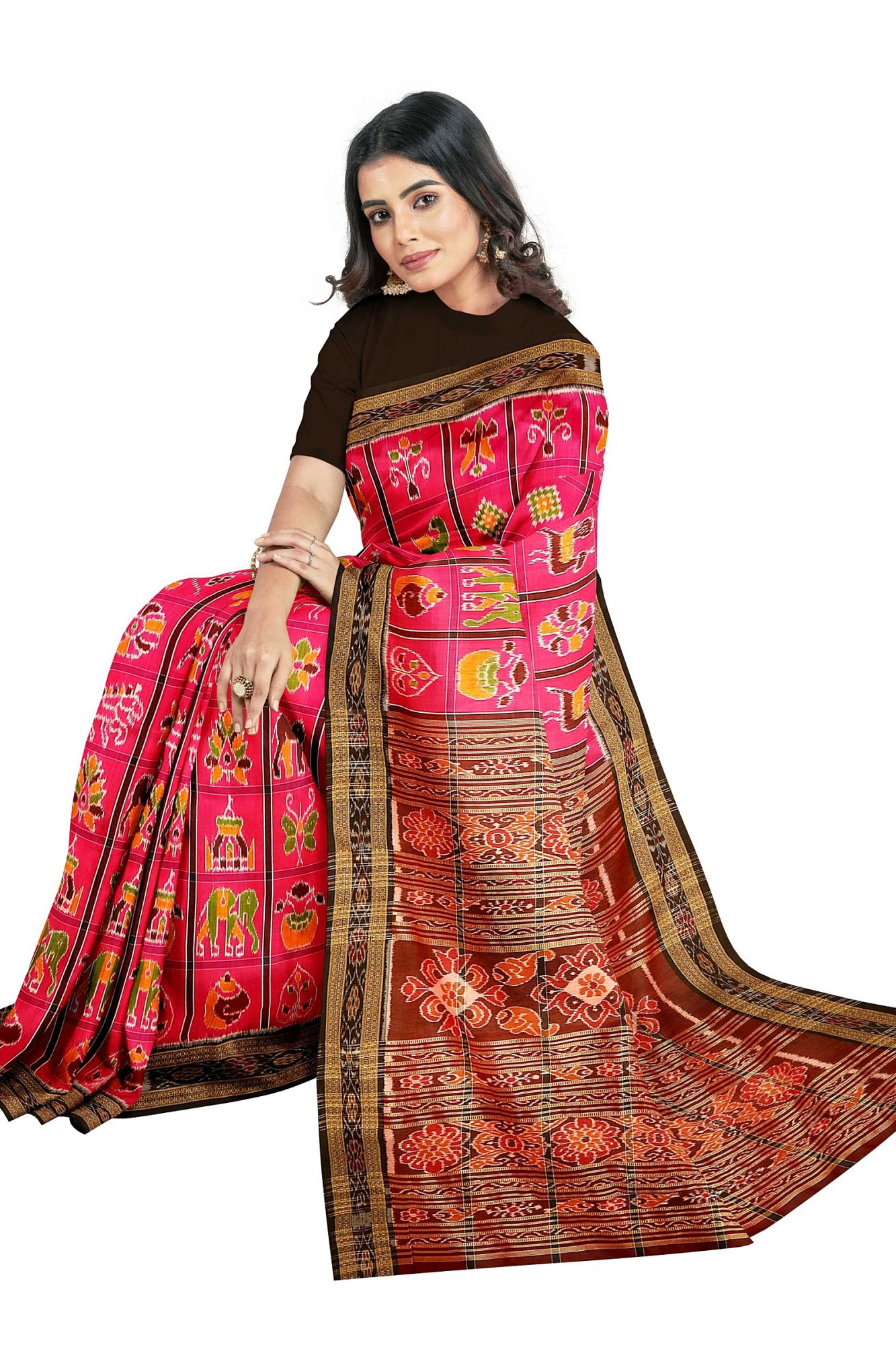 Odisha Handloom Khandua Silk Saree
