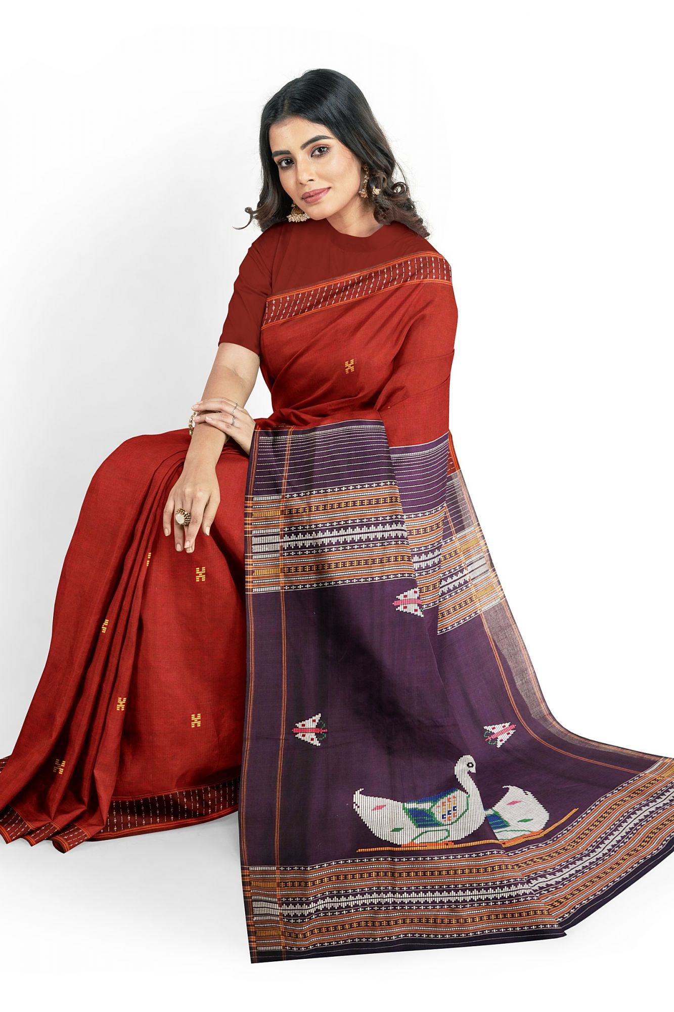 Dhalapathara Handloom Cotton Saree