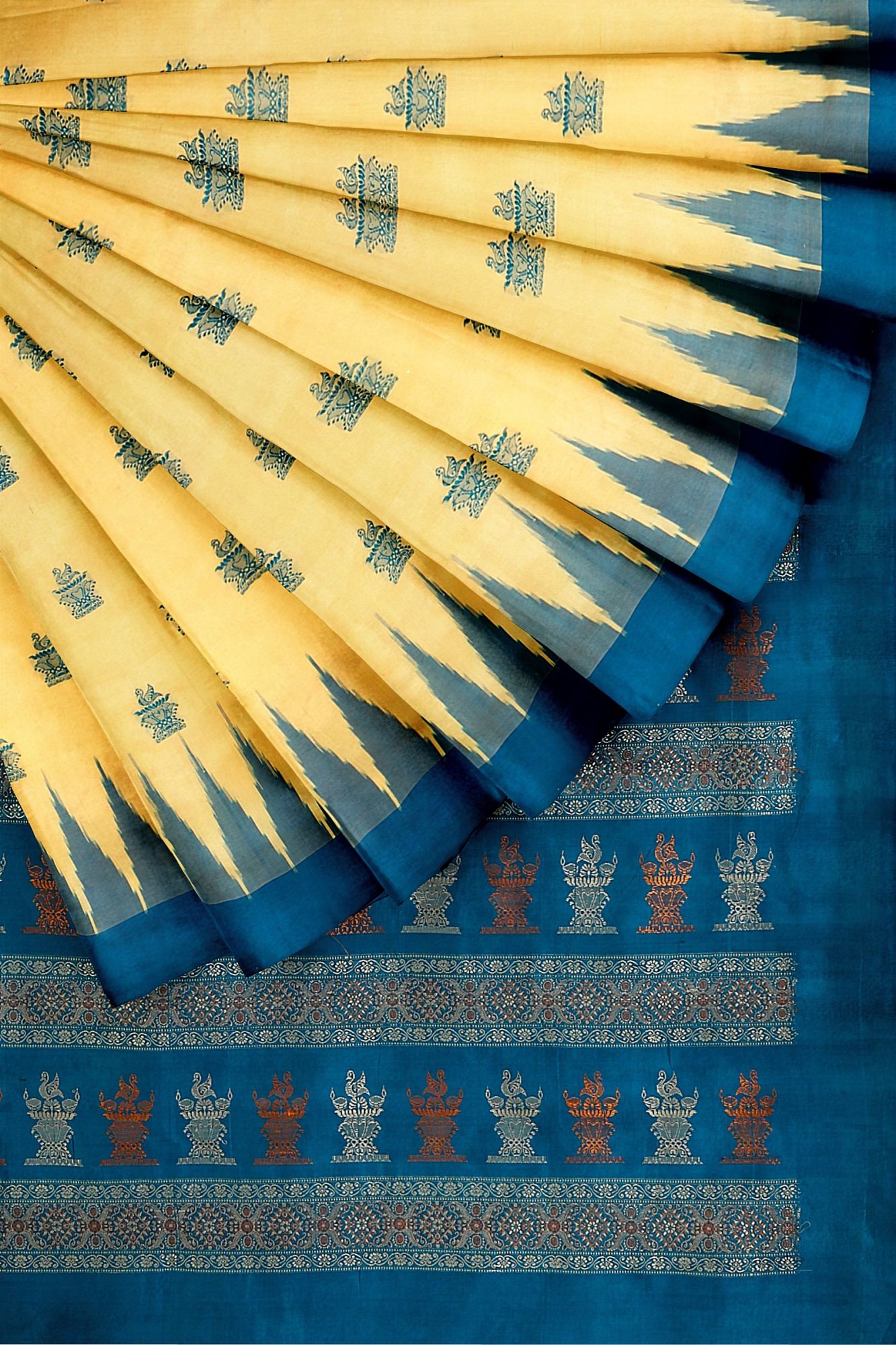 Sonepuri Bomkai Handloom Silk Saree