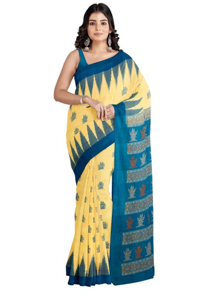 Image of Sonepuri Bomkai Handloom Silk Saree