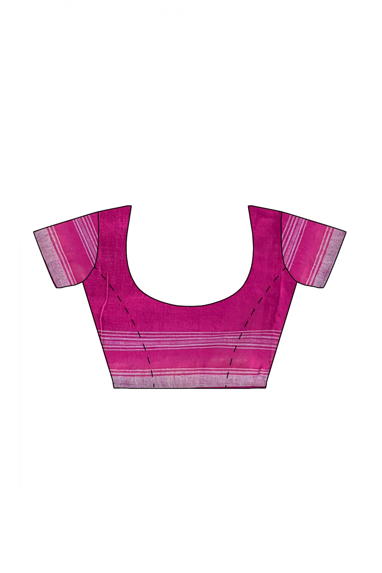 Magenta Kala Cotton Bhujodi Handloom Saree