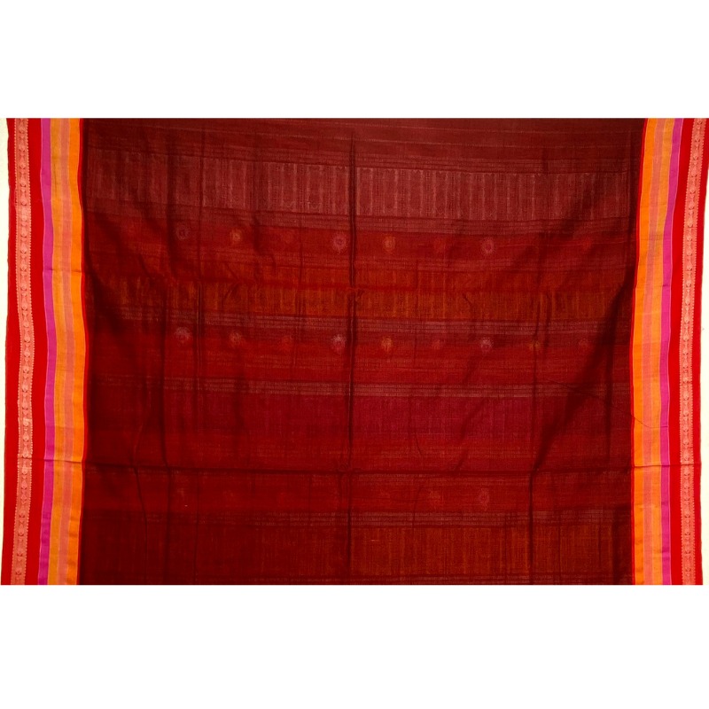 Sonepuri Bomkai Handloom Cotton Saree