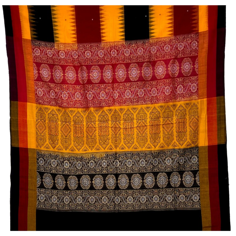 Sonepuri Bomkai Handloom Cotton Saree