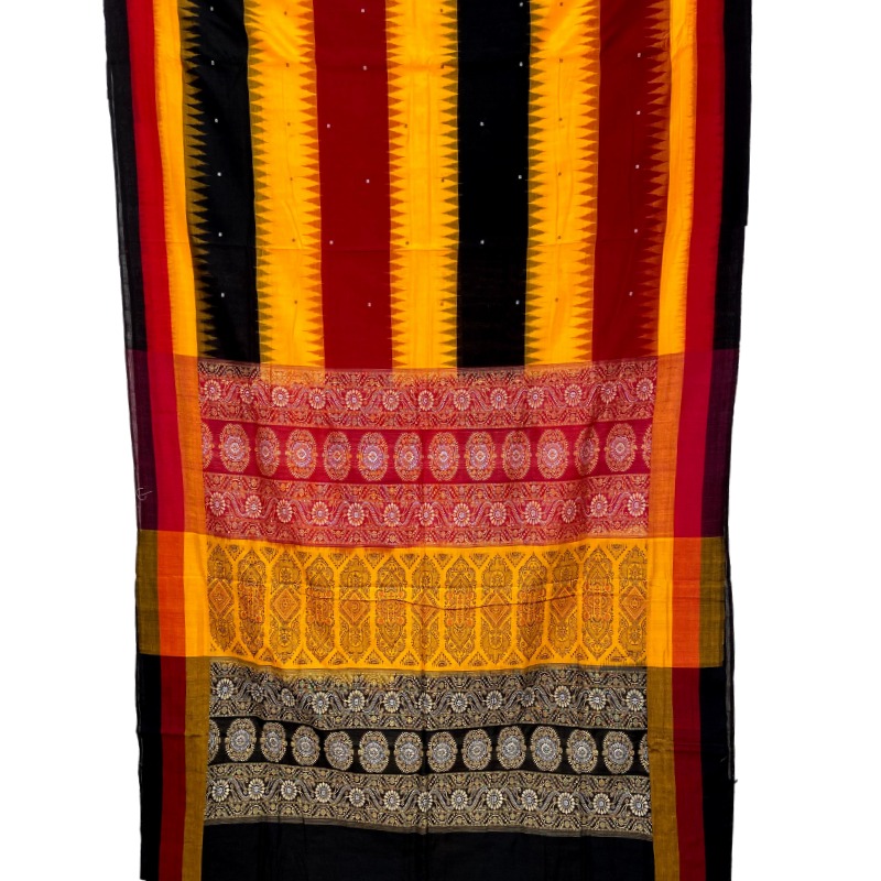 Sonepuri Bomkai Handloom Cotton Saree