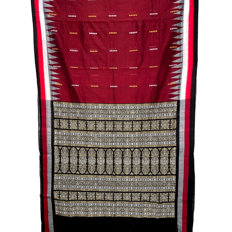 Sonepuri Bomkai Handloom Cotton Saree
