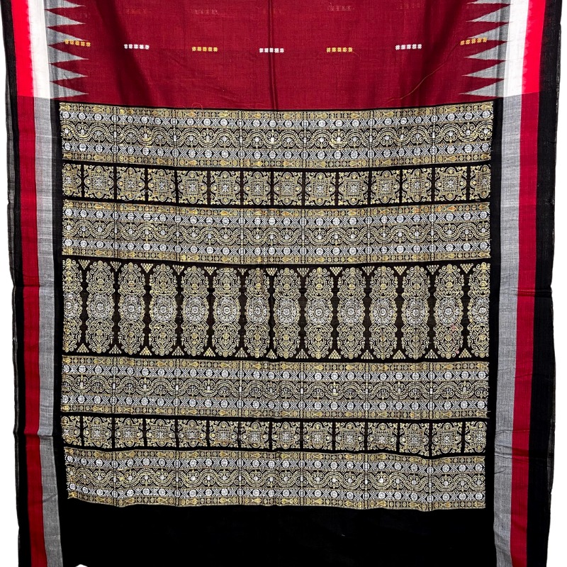 Sonepuri Bomkai Handloom Cotton Saree