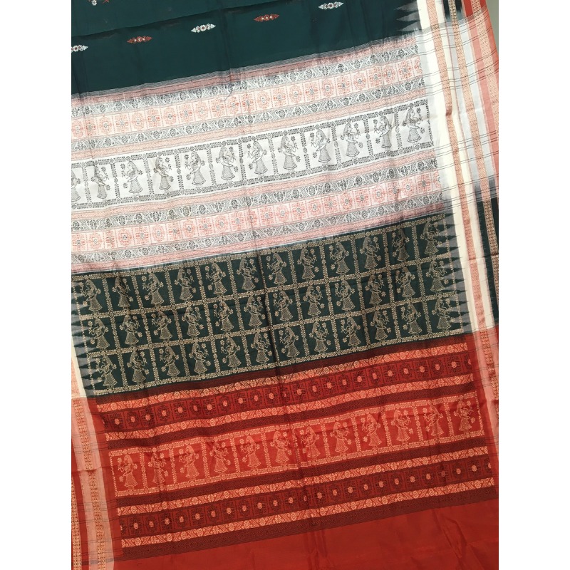 Sonepuri Bomkai Handloom Cotton Saree