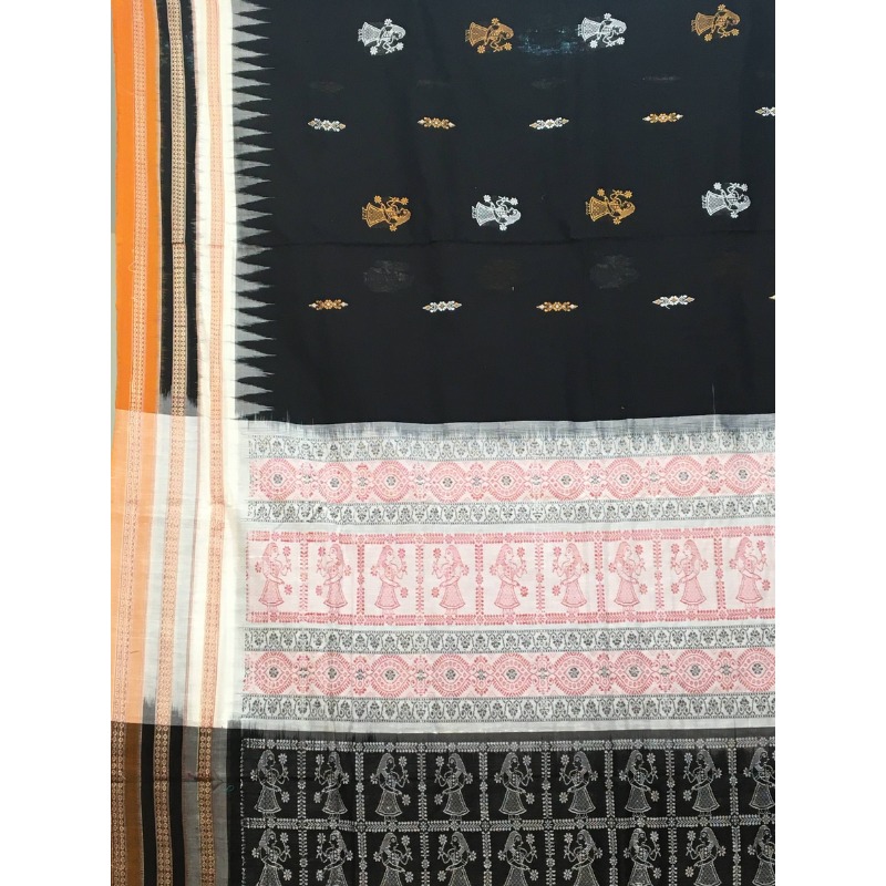 Sonepuri Bomkai Handloom Cotton Saree