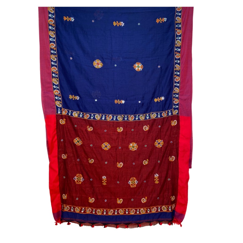 Kutch Work Cotton Saree