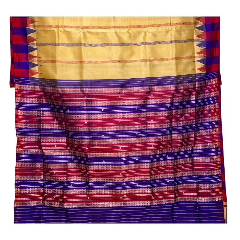 Odisha Handloom Berhampuri Double Pallu Silk saree