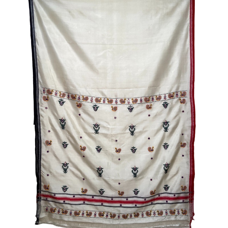 Odisha Handloom Berhampuri Kutch Work Silk Saree