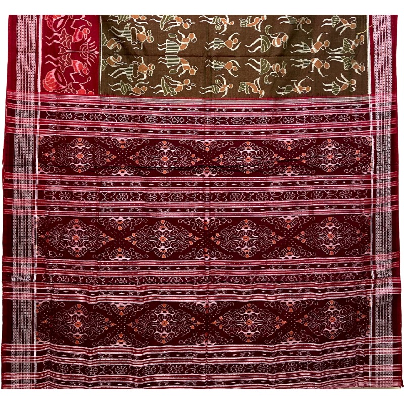 Sambalpuri Handloom Ikat Cotton Saree