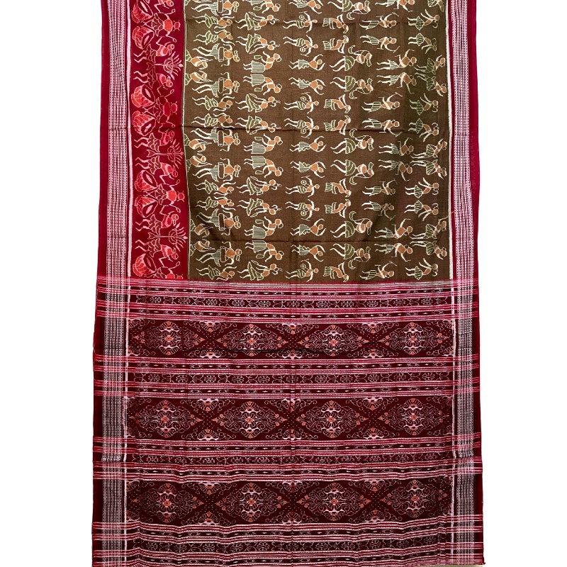 Sambalpuri Handloom Ikat Cotton Saree