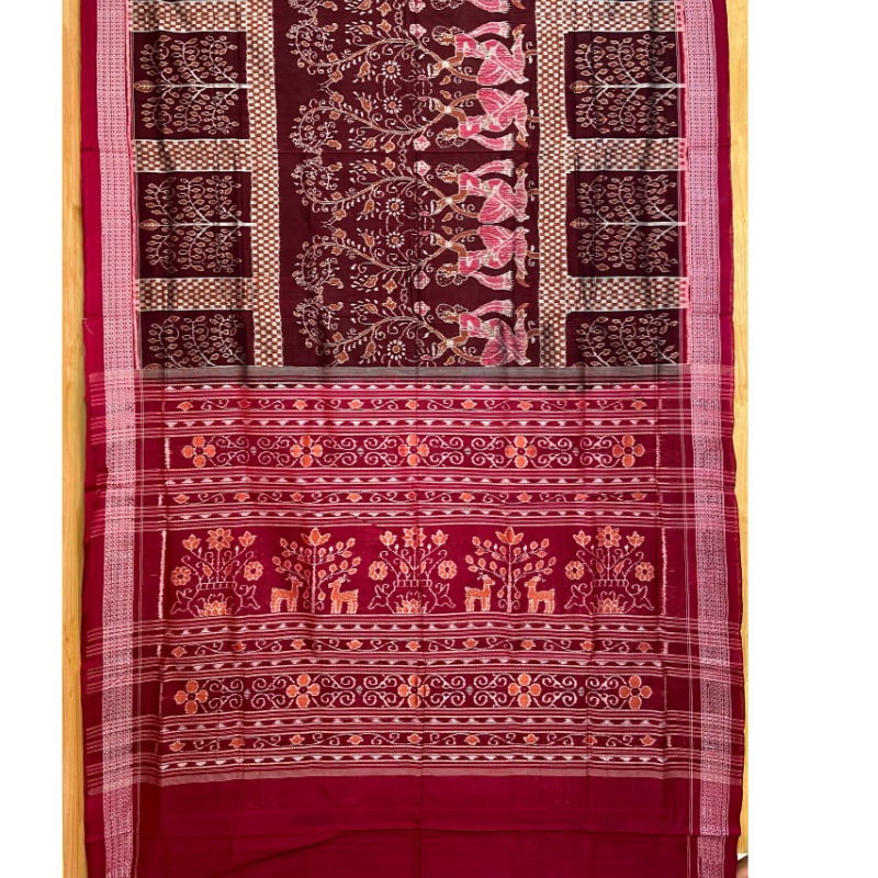 Sambalpuri Handloom Ikat Cotton Saree