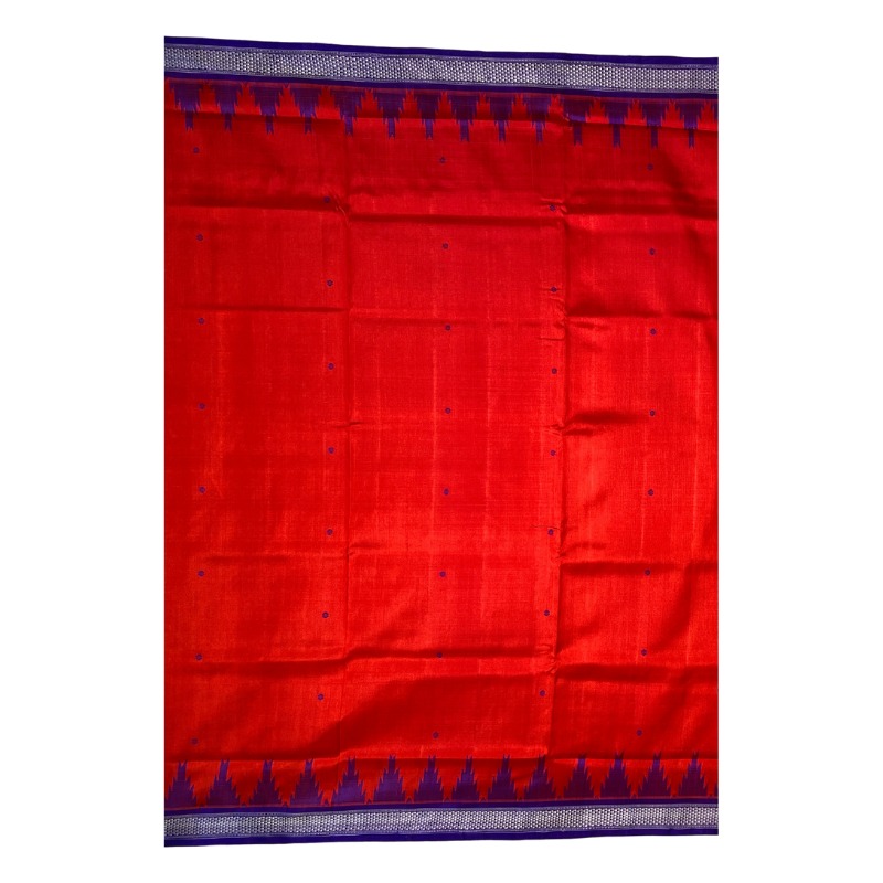 Odisha Handloom Berhampuri Single Pallu Silk saree
