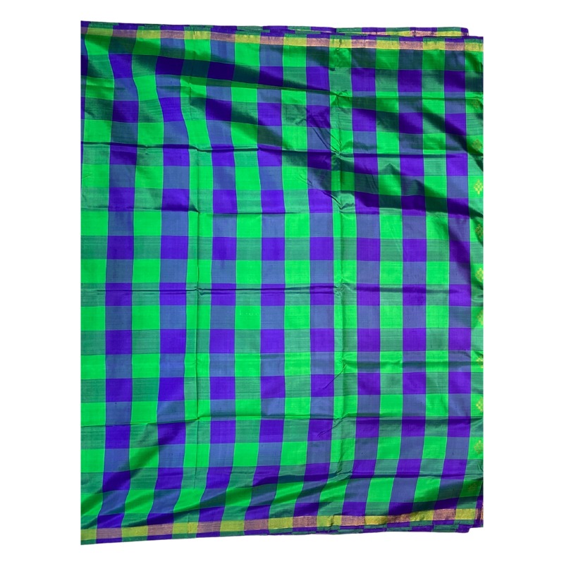 Odisha Handloom Berhampuri Single Pallu Silk Saree