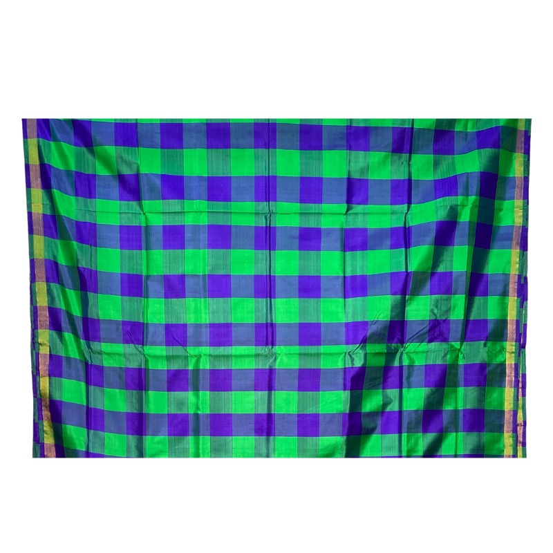 Odisha Handloom Berhampuri Single Pallu Silk Saree