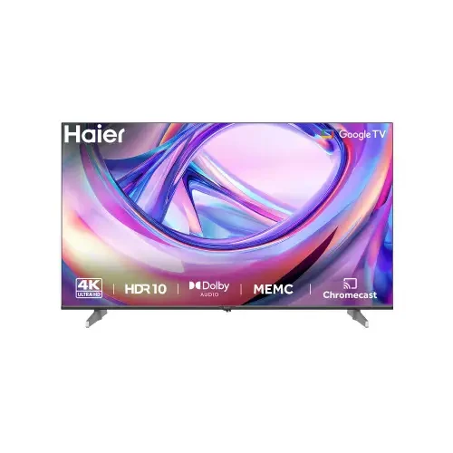 Haier 140 cm 55 inches 4K Ultra HD LED Smart Google TV with HDR10 Dolby Audio Builtin Chromecast Voice Remote