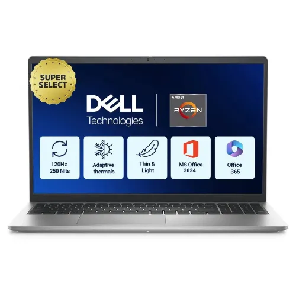 Image of Dell 15 Thin &amp; Light Laptop (AMD Ryzen 5 Hexa Core 7530U/ 16GB DDR4 RAM/ 512GB SSD/ 15.6 Inch (39.62 cm) Full HD Display/ AMD Radeon Graphics/ Windows 11/ MS-Office)