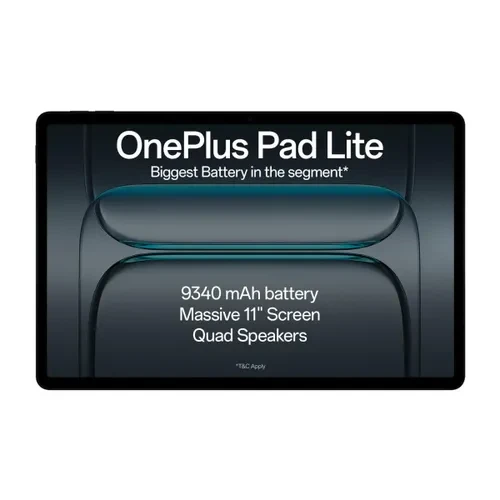 OnePlus Pad Lite 11 Inch 2794 cm LCD Display MediaTek G100 8GB RAM  128GB Storage 5MP Rear  5MP Front Camera Oxygen OS 1501 Wi-Fi  Cellular 4G LTE Aero Blue