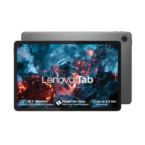 Lenovo Tab 101 Inch 2565 cm WUXGA Touch Display MediaTek Helio G85 4GB RAM  64GB Storage 8MP Rear  5MP Front Camera Android 14 Dual Speakers with Dolby Atmos Wi-Fi  Cellular Grey