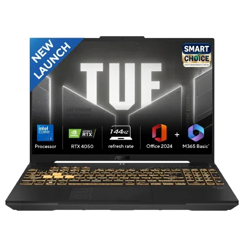Asus TUF F16 Gaming Laptop Intel Core 5 16GB RAM 512GB Storage 16 Inch 4064 cm FHD Display 6GB-NVIDIA GeForce RTX 4050 Graphics MS-Office Windows 11 FX677VU-RL055WS