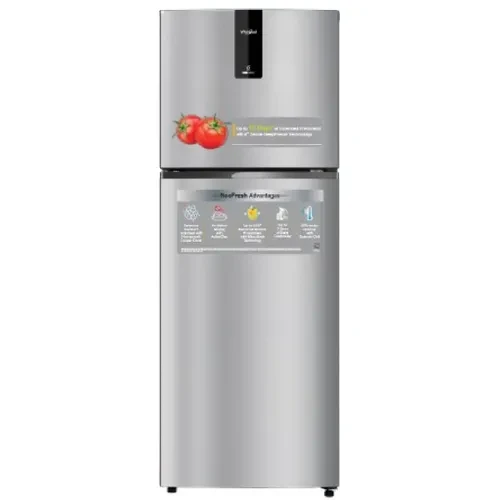 Whirlpool Neofresh 235 L 2 Star Frost Free Double Door Refrigerator  Fixed Speed Compressor  6th Sense Deep Freeze  Microblock Technology  Up to 17 Hours Cooling Retention NEODF278PRMTS2SY Titan Steel