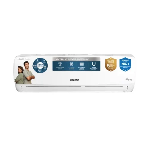 Voltas 1 Ton 3 Star Inverter Split AC  Copper  4-in-1 Adjustable Mode  Anti-Dust Filter  Turbo Cooling  High Ambient Cooling 123INVVECTRAELEGANT1TSPL 2026 Model
