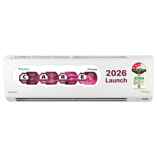 Daikin 1 Ton 3 Star Inverter Split AC 100 Copper Condenser 3D Airflow Dew Clean Technology Patented DNNS Coating Power Chill Operation ATKL35XV - Premium Series 2026 Model - New BEE Rating White