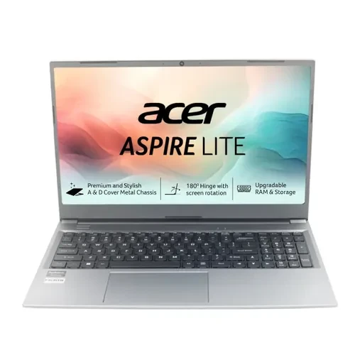 Acer Aspire Lite AL15-41 Thin and Light Laptop AMD Ryzen 3 8 GB RAM 512GB SSD 156 Inch 3962 cm FHD Display AMD Radeon Graphics Windows 11 MS-Office UN31ZSI06P