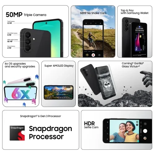 Samsung Galaxy A27 5G 8GB RAM 128GB Storage Snapdragon 6 Gen 3 5000mAh Battery 50MP OIS Triple Camera Light Pink