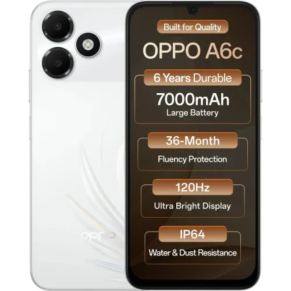 Image of OPPO:A6C 4G 4+64GB FEATHER WHITE