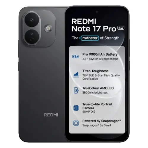 Redmi Note 17 Pro 5G 8GB RAM 256GB Stealth Black