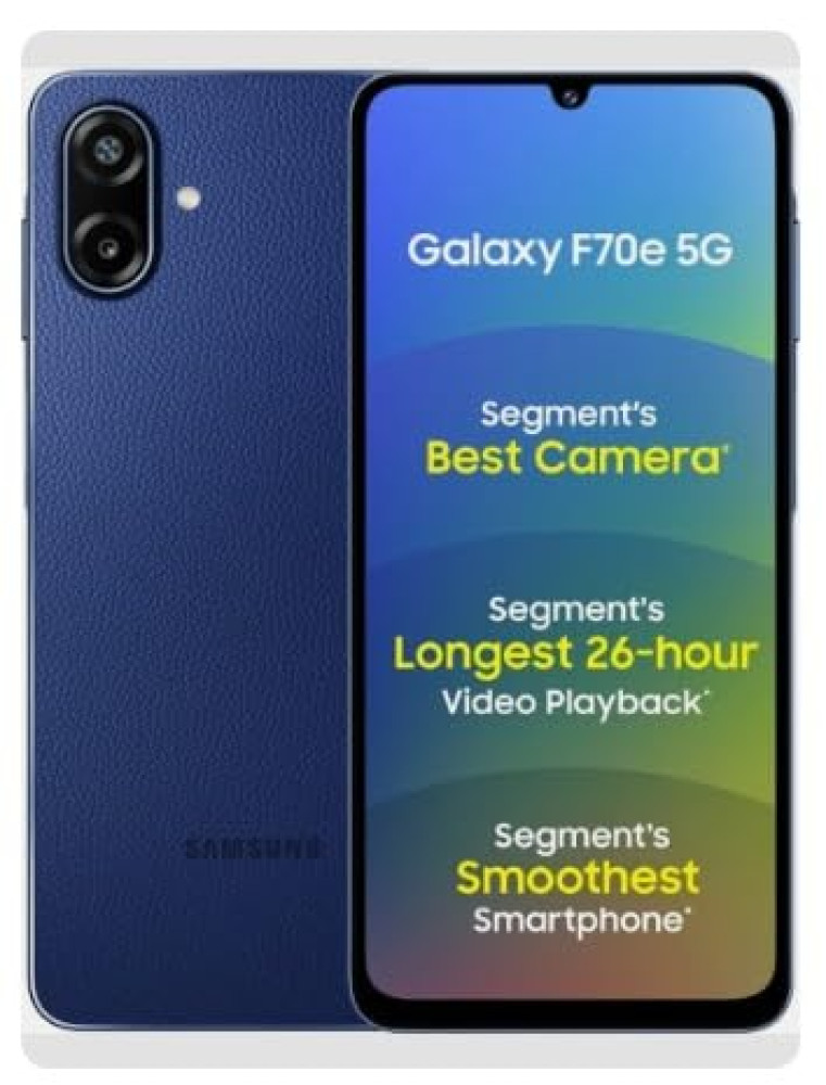 Image of Samsung Galaxy f70e 5g (6GB Ram, 128 GB storage) Spotlight blue