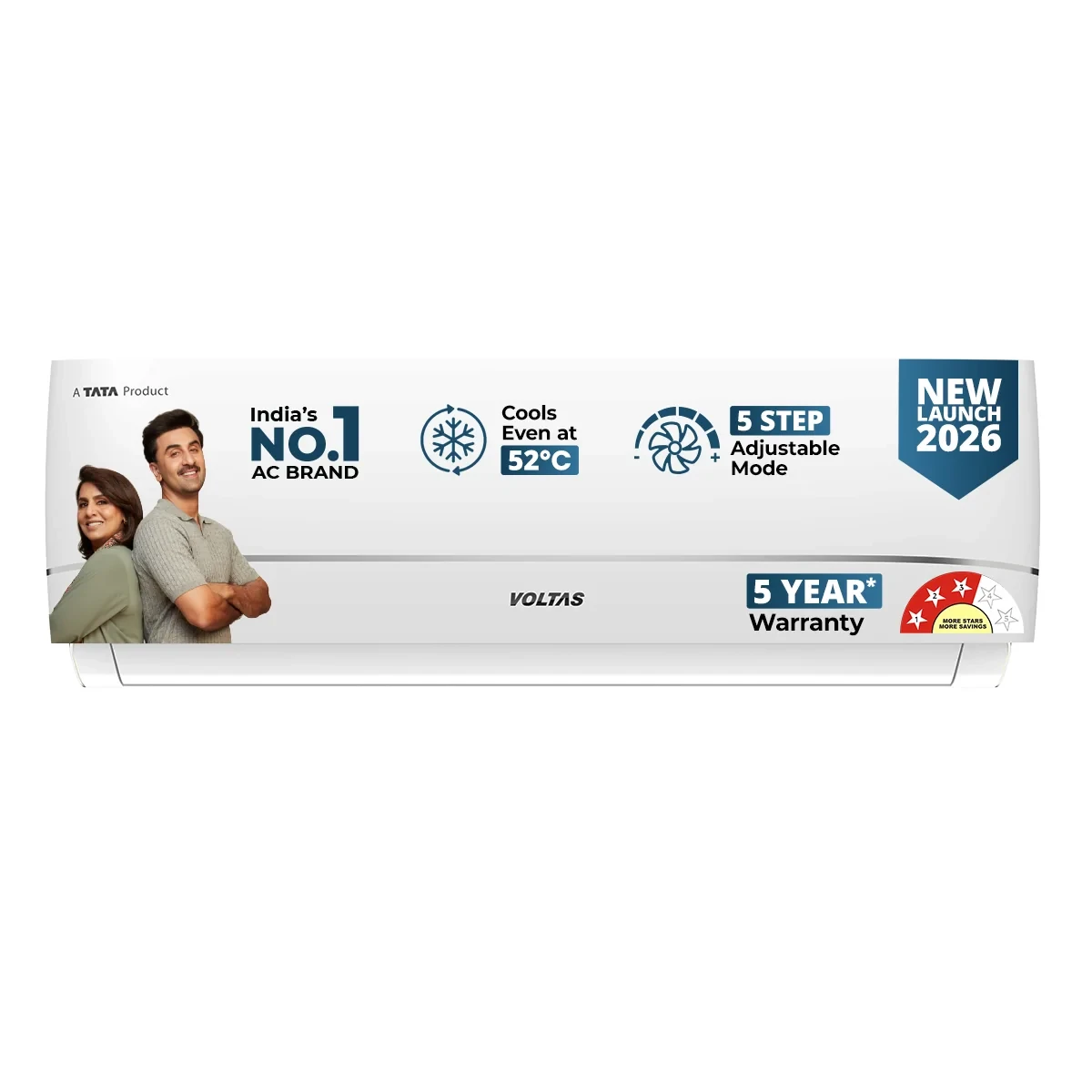 Voltas Split Air Conditioner 15 Ton 3 Star - 183INV Vectra Zenith Silver