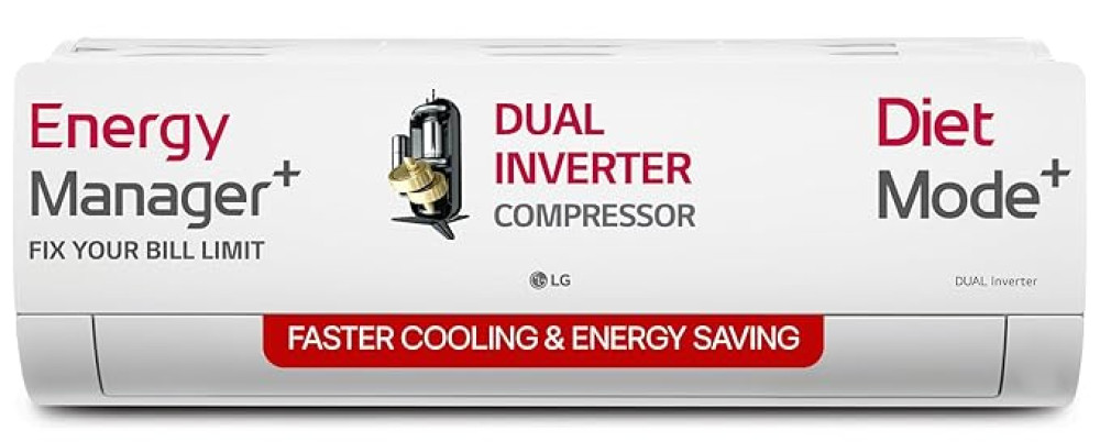 Image of LG 1.5 Ton 5 Star Dual Inverter Split AC | AI+ Convertible 6-in-1 Cooling | Wi-Fi Connectivity | 4-Way Air Swing | Magic LED Display