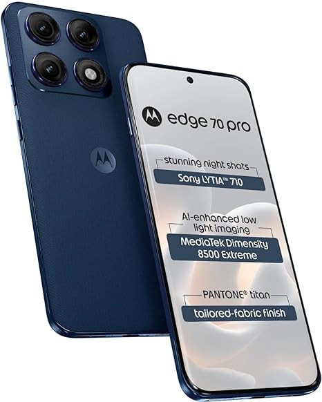 Motorola Moto Edge 70 Pro 8GB RAM 256GB  PANTONE Titan Blue