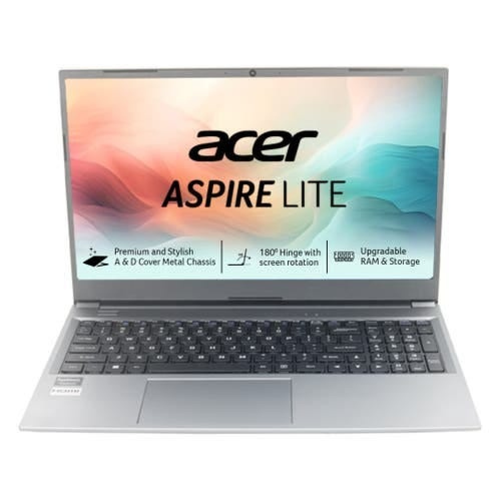 Image of Acer Aspire Lite AL15-41 Thin and Light Laptop (AMD Ryzen 7 7730U / 16GB DDR4 / 1TB SSD / 15.6" FHD IPS / Windows 11 Home + MS Office) Steel Gray