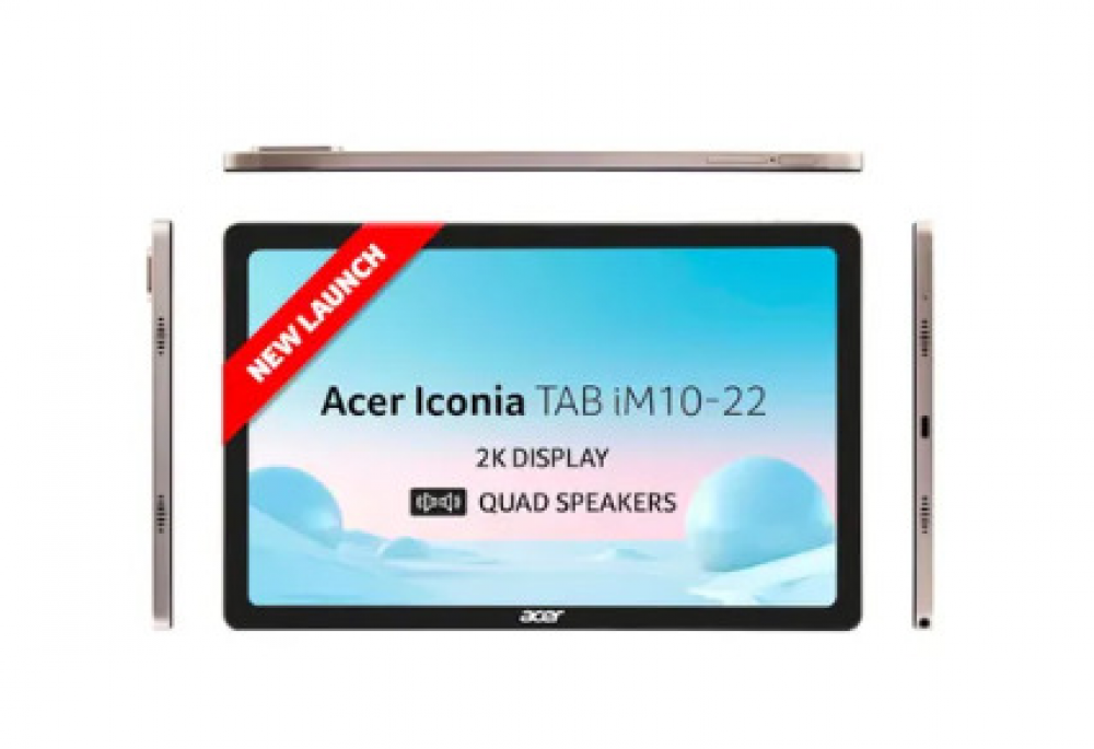 Image of Acer Iconia Tab iM10-22 Tab 10.36 Inch (26.31 cm) 2K IPS Display/ Helio G99/ 6GB RAM + 128GB Storage/ 16MP Rear + 8MP Front Camera/ Wi-Fi + 4G LTE/ Android 14 (Gold)