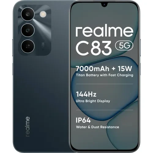 realme C83 5G 6GB RAM 128GB Storage Dimensity 6300 7000mAh Battery 13MP Camera Sprouting Green