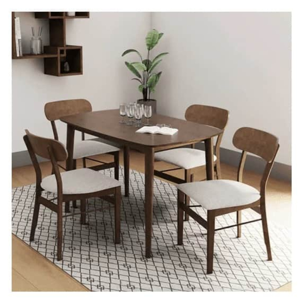 Image of Cairo Solid Wood 4 seater Dining Table