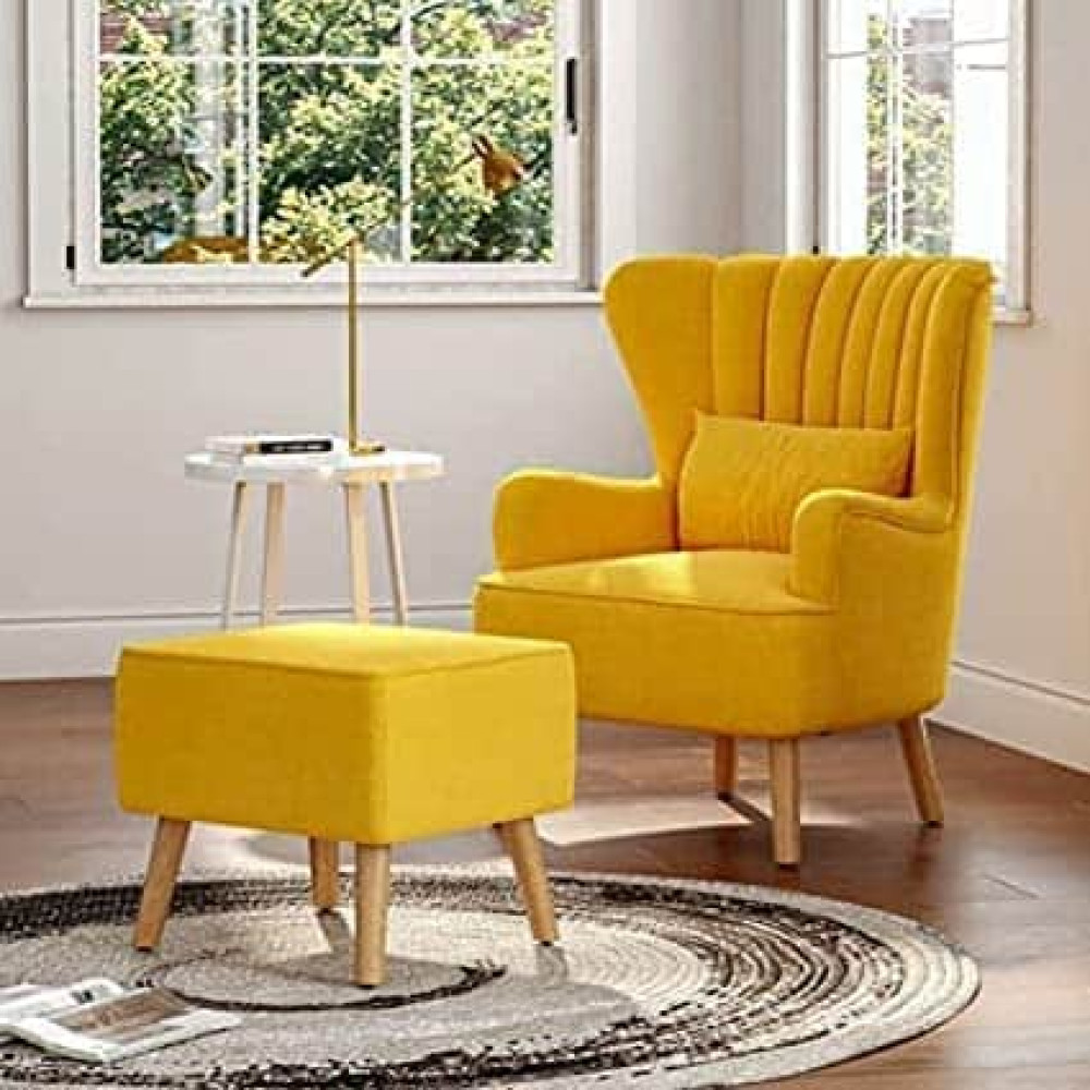 Image of High Back Wing Chair for Living Room