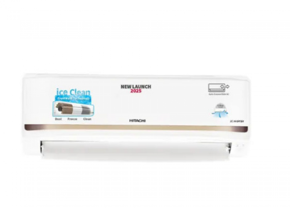 Image of Hitachi 1 Ton 3 Star Inverter Split AC | 100% Copper | ice Clean Technology | 4 Way Swing | Xpandable+ (iZen 3400SXL, RAS.G312PCBISS | White) 2025 Model