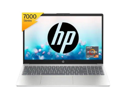 HP Standard Laptop AMD Ryzen 3 8GB RAM 512GB SSD 156 inch 3962 cm Display Windows 11 Home MS Office 15-fc0499AU