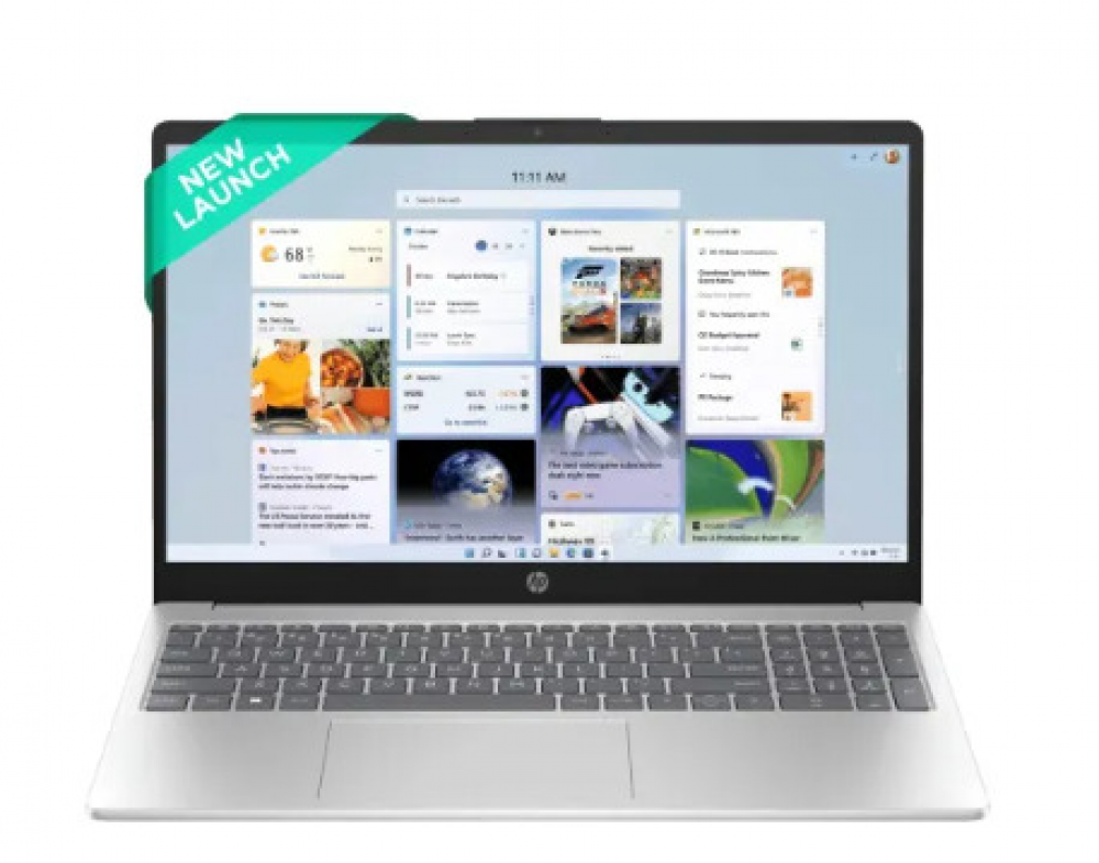 Image of HP Thin &amp; Light Laptop (AMD Ryzen 5 Thin/ 8GB RAM/ 512GB SSD/ AMD Radeon Graphics/ Windows 11 Home) 15-fc0704AU | Natural Silver