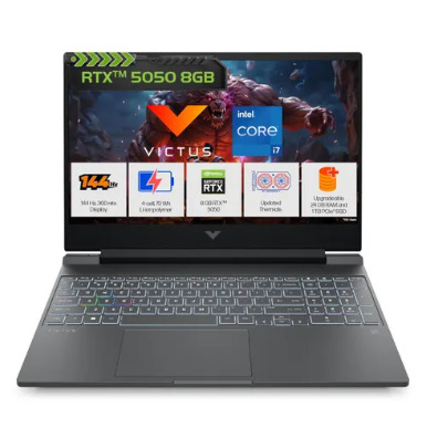 HP Victus Gaming Laptop 13th Gen Intel Core i7 24GB RAM 1TB SSD 156 Inch 3962 cm FHD Display 8GB-NVIDIA GeForce RTX 5050 Graphics Windows 11 MS-Office 15-fa2309TX