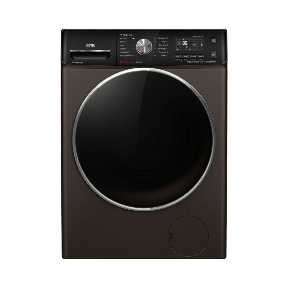 Image of IFB 10 Kg 5 Star Fully Automatic Front Load Washing Machine with Voice Enabled, Ball Valve Technology (EXECUTIVEPLUSMXC1014, Mocha)